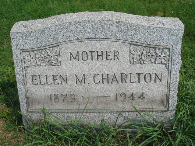 Ellen M. Charlton tombstone